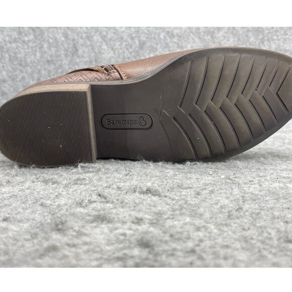 Baretraps Maci Brown Leather Buckle Strap Side Zip Ankle Boots Women 7M - Picture 11 of 11